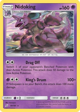 Nidoking/181 - SM  Team Up Reverse Holofoil