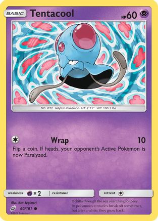 Tentacool 60/181 - SM  Team Up Reverse Holofoil-1