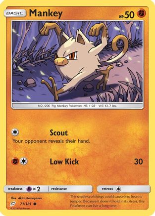 Mankey 71/181 - SM  Team Up-1