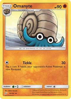 Omanyte 75/181 - SM  Team Up Reverse Holofoil-1