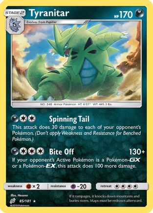 Tyranitar 85/181 - SM  Team Up Reverse Holofoil-1