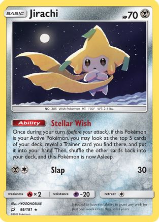 Jirachi 99/181 - SM  Team Up Reverse Holofoil-1
