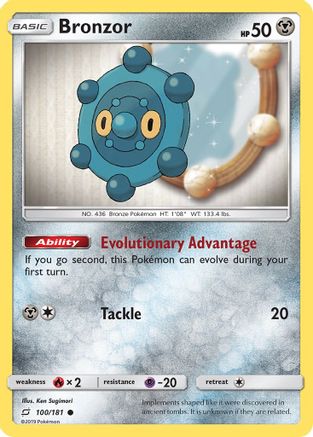 Bronzor 100/181 - SM  Team Up Reverse Holofoil-1
