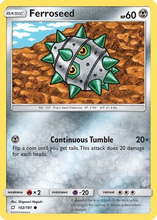 Ferroseed/181 - SM  Team Up Reverse Holofoil-1