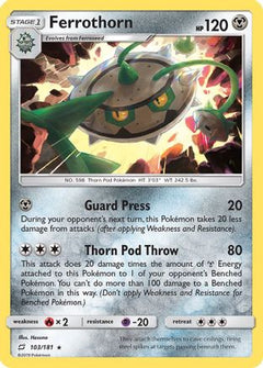 Ferrothorn/181 - SM  Team Up-1