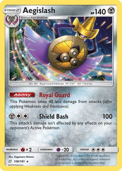 Aegislash/181 - SM  Team Up Holofoil-1