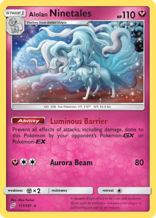 Alolan Ninetales 111/181 - SM  Team Up Reverse Holofoil-1