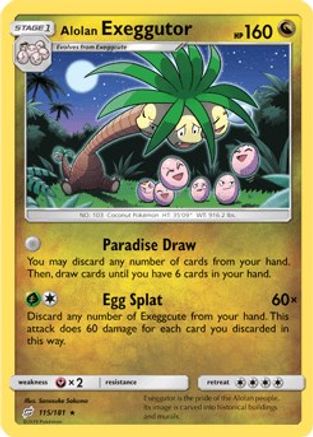 Alolan Exeggutor (115) 115/181 - SM  Team Up Reverse Holofoil-1