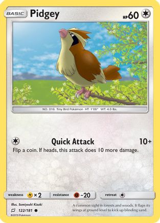 Pidgey (122) 122/181 - SM  Team Up-1