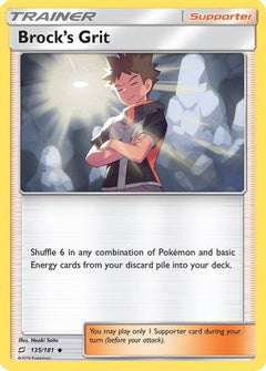 Brock's Grit 135/181 - SM  Team Up Reverse Holofoil-1