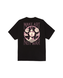 Obey 'Make Art Not War' Tee - Black-2