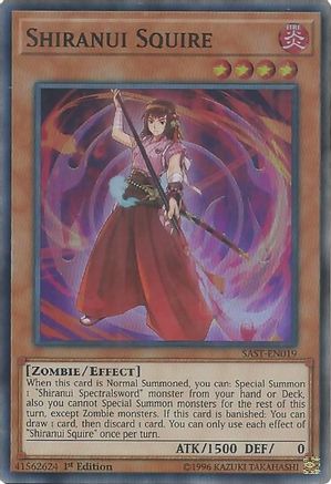 Shiranui Squire (SAST-EN019) - Savage Strike 1st Edition-1