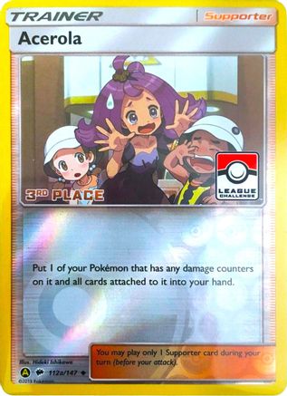 Acerola - 112a/147 (League Challenge) [3rd Place] - League & Championship Cards Reverse Holofoil