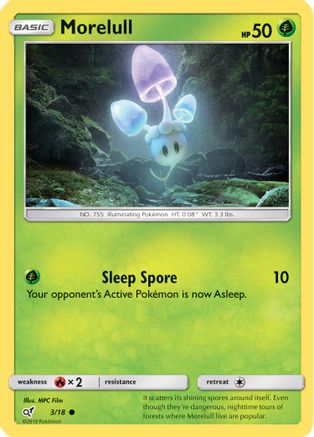 Morelull (Holo Common) 3/18 - Detective Pikachu Holofoil-1