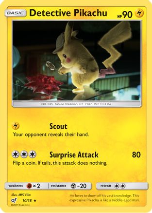 Detective Pikachu 10/18 - Detective Pikachu Holofoil-1