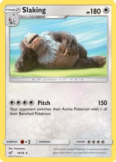 Slaking 18/18 - Detective Pikachu Holofoil-1