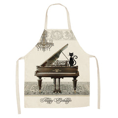 European and American cartoon cute cat apron-23
