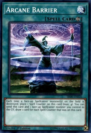 Arcane Barrier (SR08-EN026) - Structure Deck: Order of the Spellcasters 1st Edition