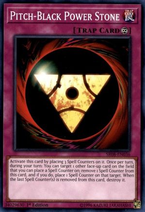 Pitch-Black Power Stone (SR08-EN036) - Structure Deck: Order of the Spellcasters 1st Edition-1