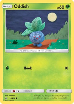 Oddish (6) 6/214 - SM  Unbroken Bonds Reverse Holofoil-1