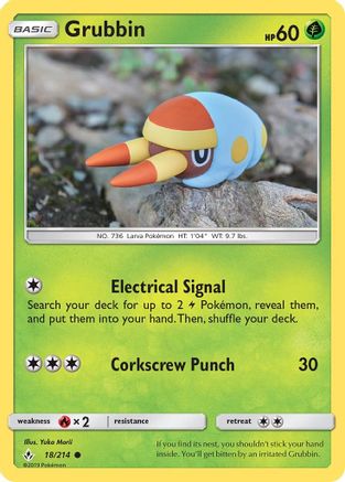 Grubbin 18/214 - SM  Unbroken Bonds-1