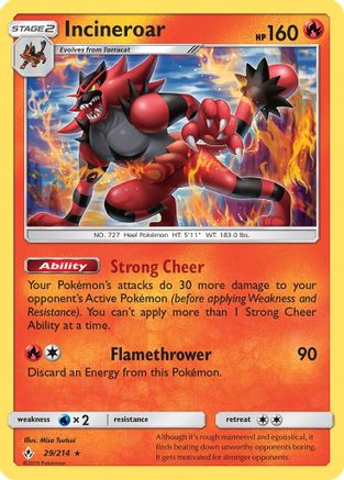 Incineroar 29/214 - SM  Unbroken Bonds-1
