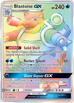 Blastoise GX (Secret)/214 - SM  Unbroken Bonds Holofoil-1
