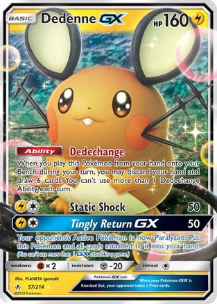 Dedenne GX 57/214 - SM  Unbroken Bonds Holofoil-1