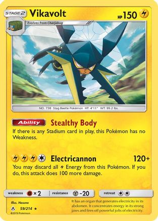 Vikavolt 59/214 - SM  Unbroken Bonds Reverse Holofoil-1
