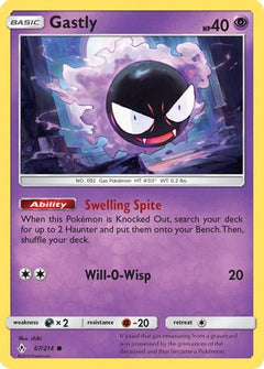 Gastly (67) 67/214 - SM  Unbroken Bonds-1