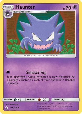 Haunter 69/214 - SM  Unbroken Bonds-1