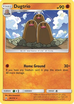 Dugtrio/214 - SM  Unbroken Bonds Reverse Holofoil-1
