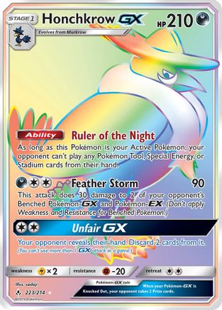 Honchkrow GX (Secret)/214 - SM  Unbroken Bonds Holofoil-1
