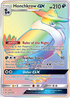 Honchkrow GX (Secret)/214 - SM  Unbroken Bonds Holofoil-1