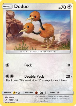 Doduo 150/214 - SM  Unbroken Bonds-1