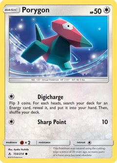 Porygon (154) 154/214 - SM  Unbroken Bonds-1