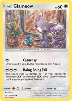 Glameow 159/214 - SM  Unbroken Bonds Reverse Holofoil-1