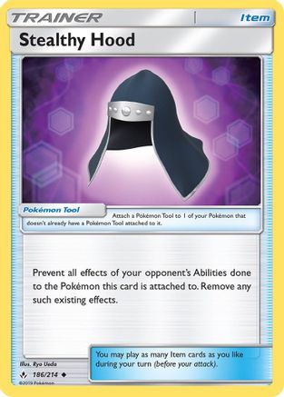 Stealthy Hood 186/214 - SM  Unbroken Bonds Reverse Holofoil-1