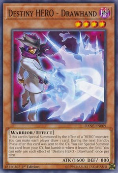 Destiny HERO - Drawhand (DANE-EN009) - Dark Neostorm 1st Edition-1