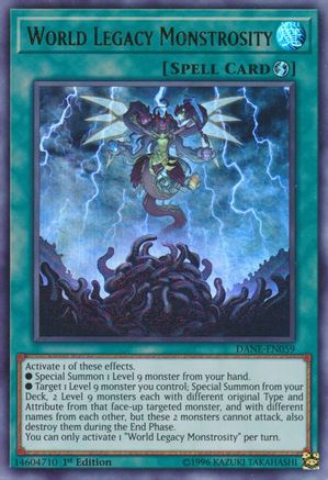 World Legacy Monstrosity (DANE-EN059) - Dark Neostorm 1st Edition-1
