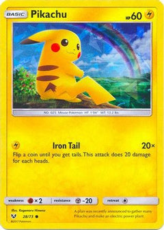 Pikachu - 28/73 (Cracked Ice Holo) 28 - Deck Exclusives Holofoil-1