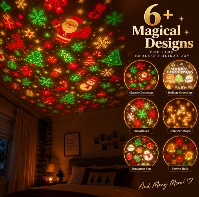 Cozy LED Star Projector Night Light – Ceiling Atmosphere Lamp for Home Decor, Christmas Holiday Gift-1