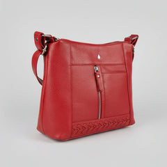 Greenwood Leather Elegant Crossbody Bag. Full-Grain Leather Shoulder Bag-5