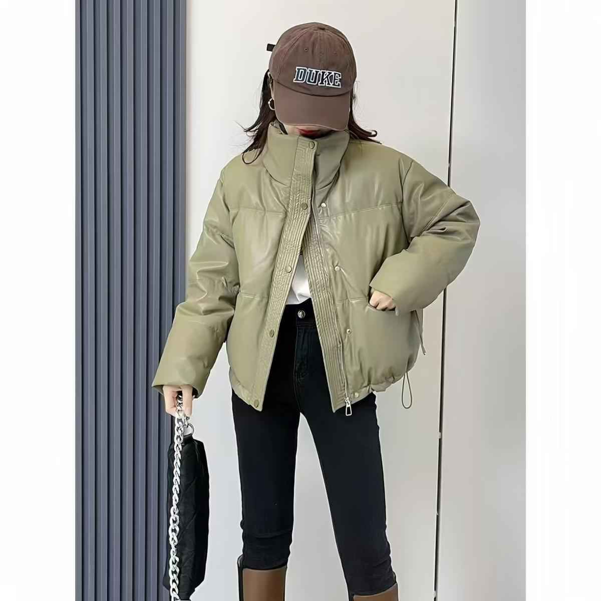 Women's Warm Wash-Free Loose-Fit Padded Cotton Coat-3