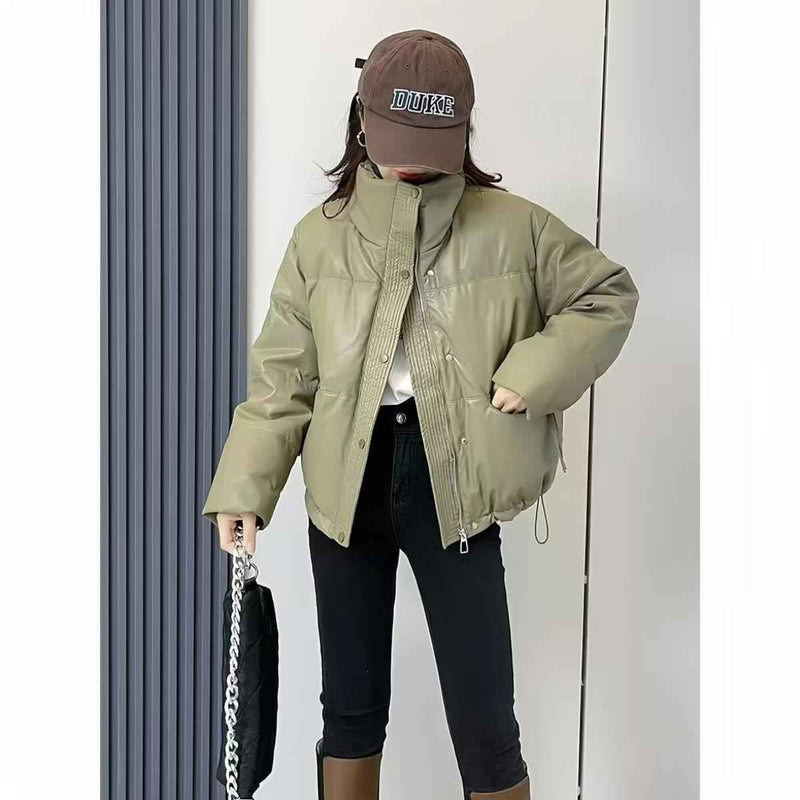 Women's Warm Wash-Free Loose-Fit Padded Cotton Coat-3
