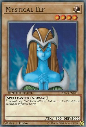 Mystical Elf (SBAD-EN003) - Speed Duel: Attack from the Deep 1st Edition-1