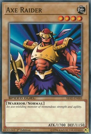 Axe Raider (SBAD-EN009) - Speed Duel: Attack from the Deep 1st Edition-1