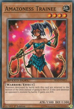 Amazoness Trainee (SBAD-EN015) - Speed Duel: Attack from the Deep 1st Edition-1