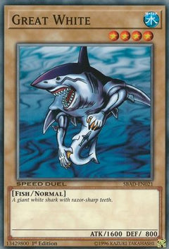 Great White (SBAD-EN021) - Speed Duel: Attack from the Deep 1st Edition-1