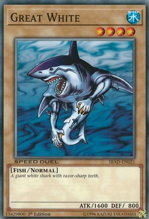 Great White (SBAD-EN021) - Speed Duel: Attack from the Deep 1st Edition-1